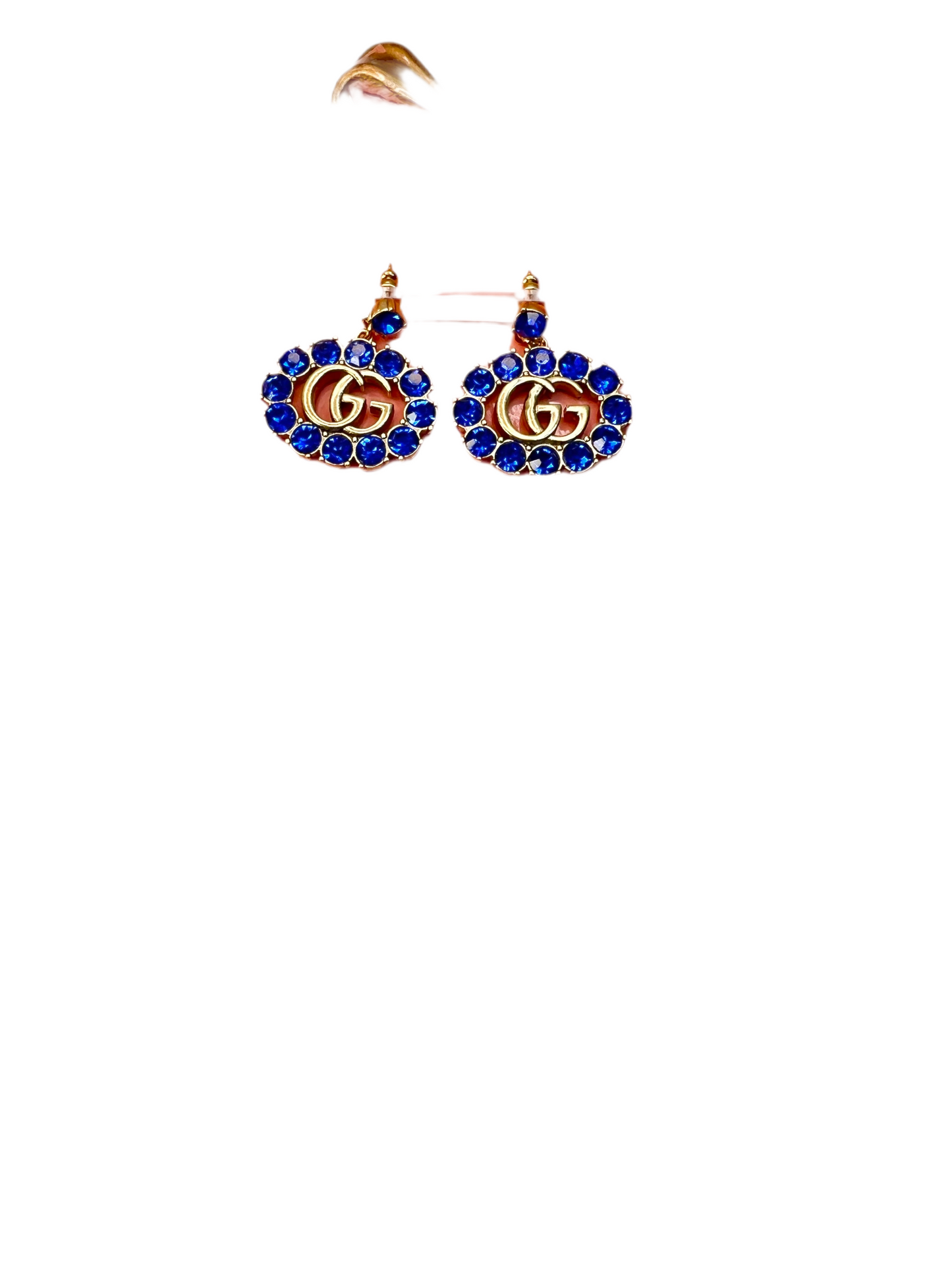 GIGI Blue Rhinestone Earrings