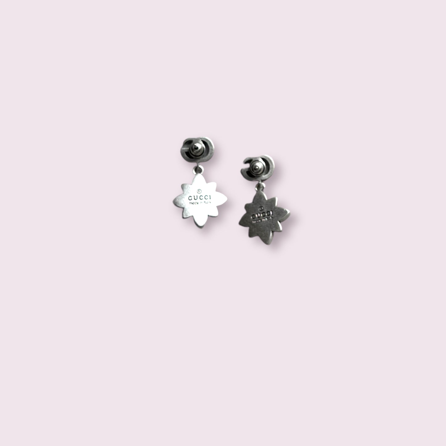 GG Silver Star Earrings