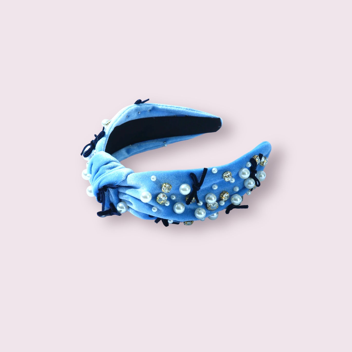 Blue Bow Headband