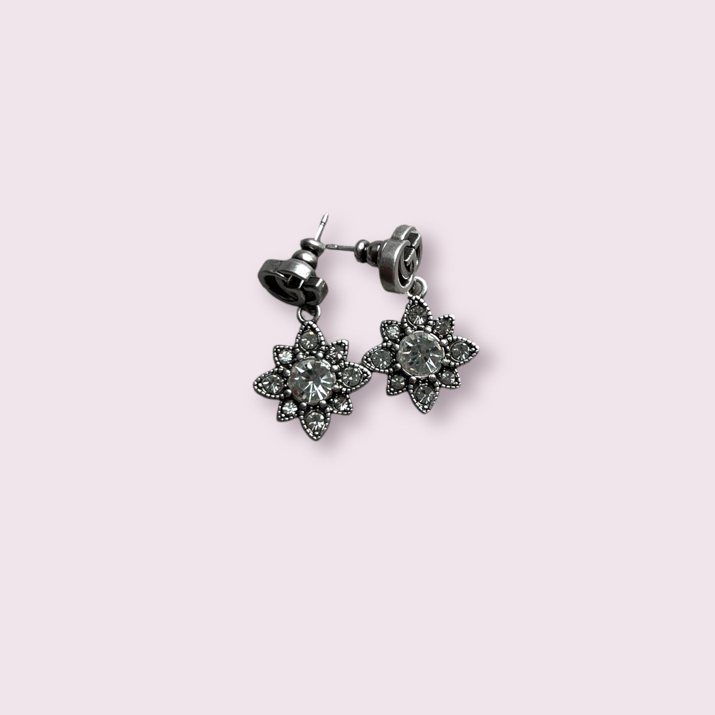 GG Silver Star Earrings