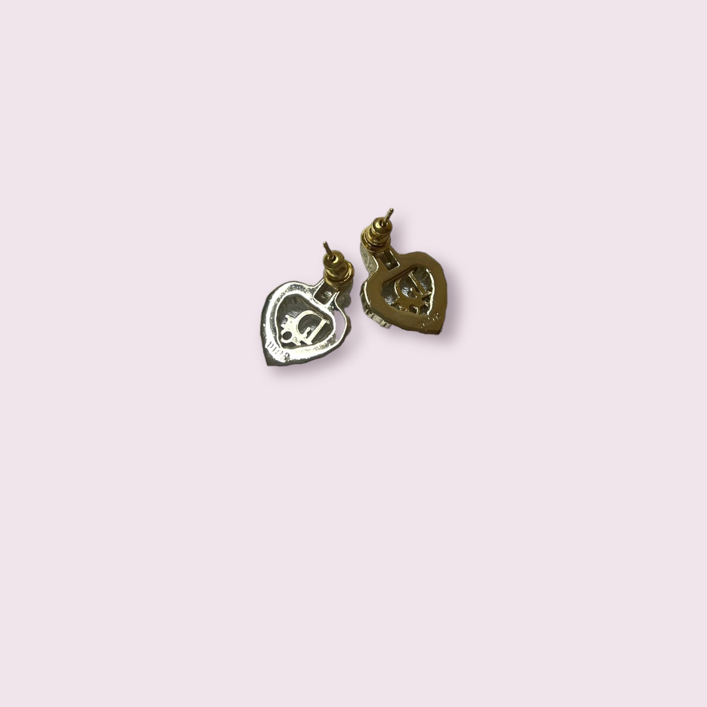 DD Gold Heart Earrings