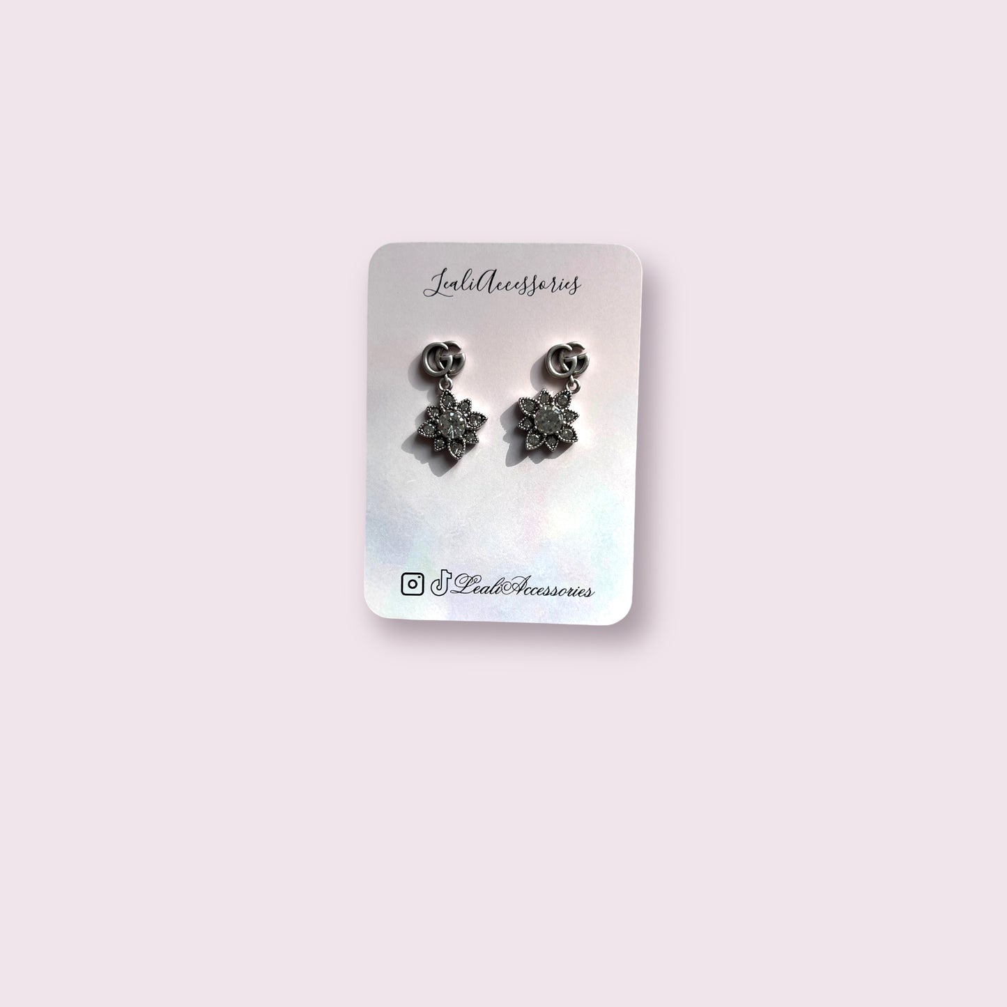 GG Silver Star Earrings