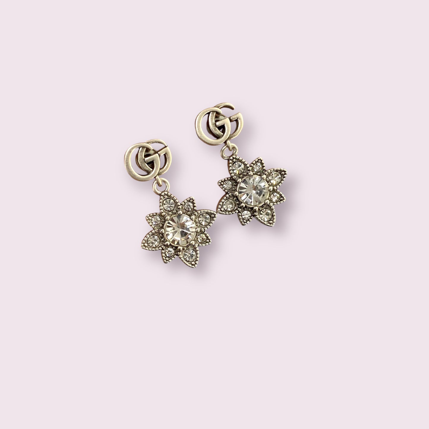 GG Silver Star Earrings