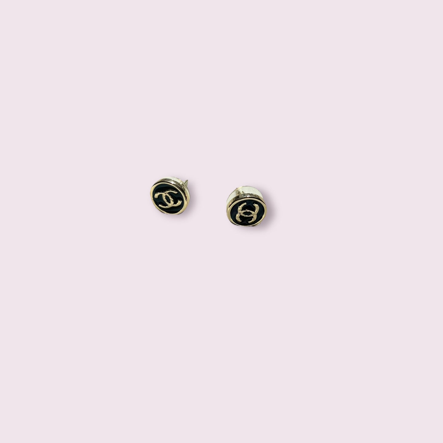 CC Small Button Earrings