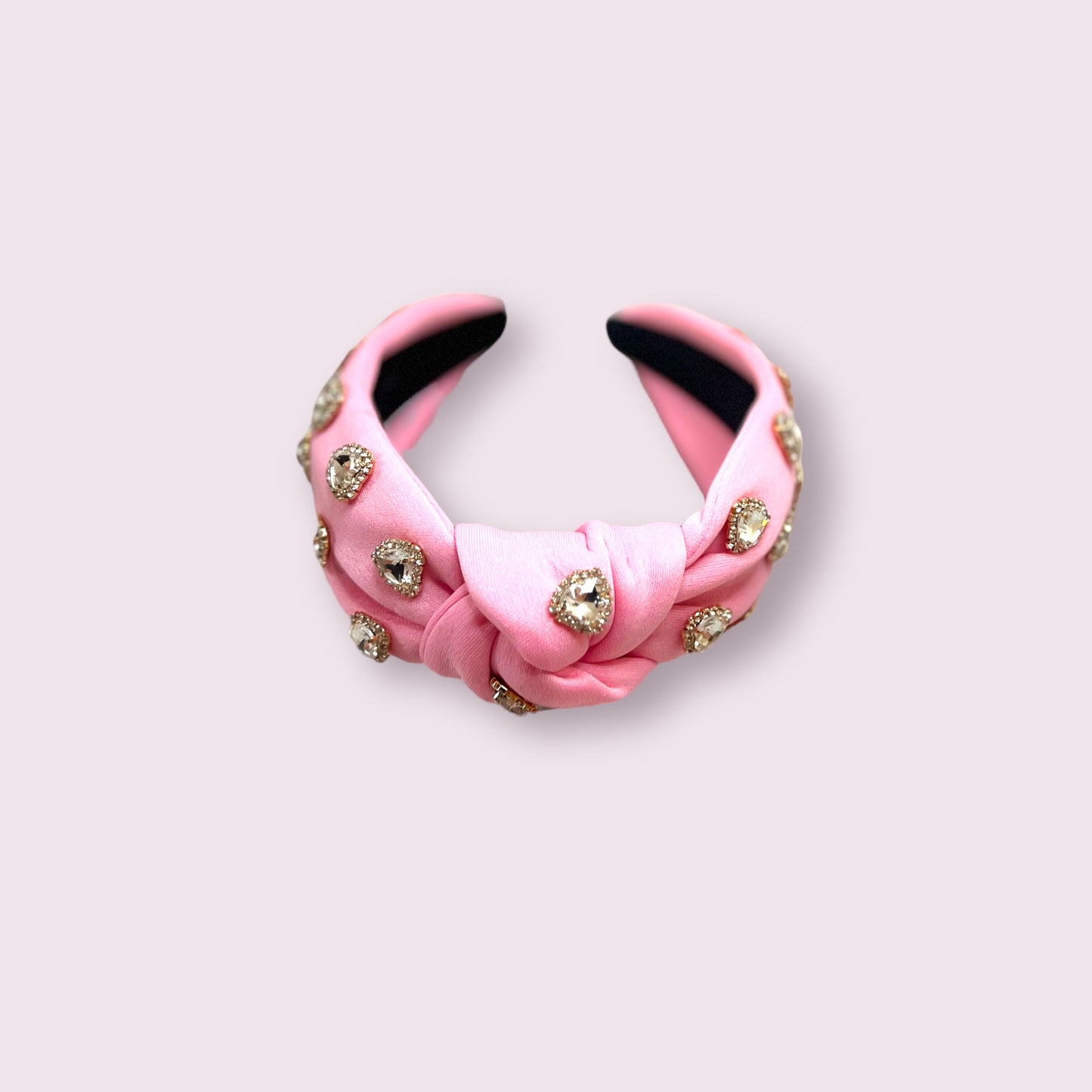 Pink Rhinestone Heart Headband