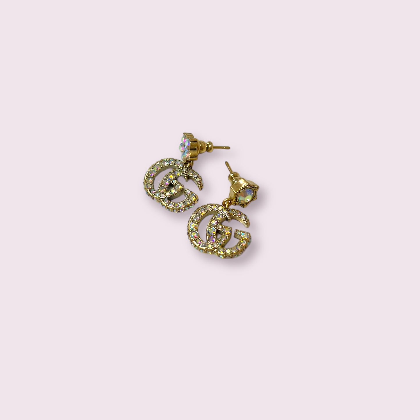 Gg Iridescent Flower Earrings