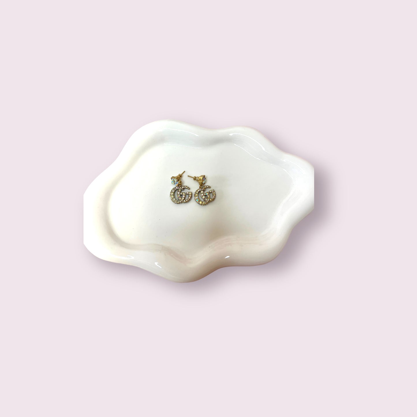 Gg Iridescent Flower Earrings