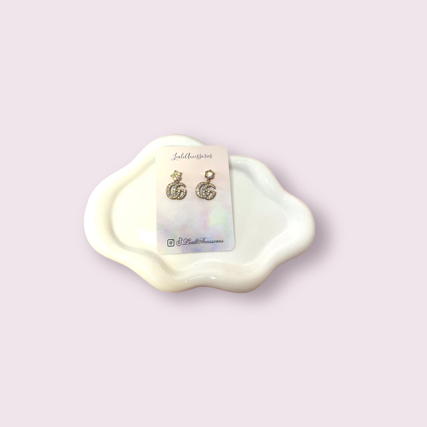 Gg Iridescent Flower Earrings