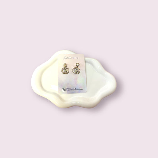 Gg Iridescent Flower Earrings