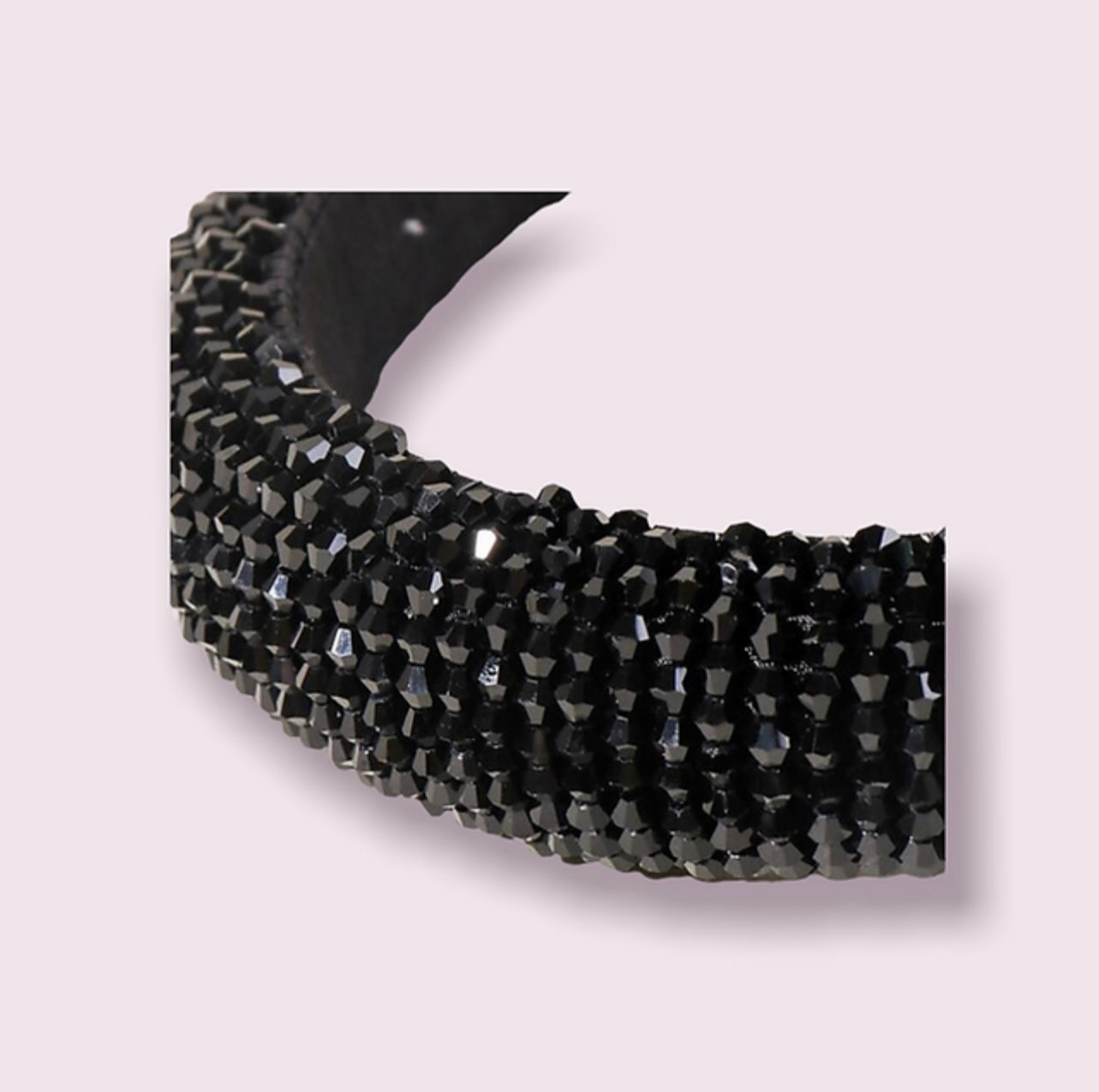 Black Beaded Headband