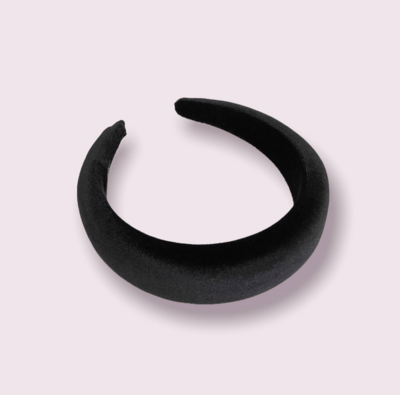 Black Simple Padded Headband