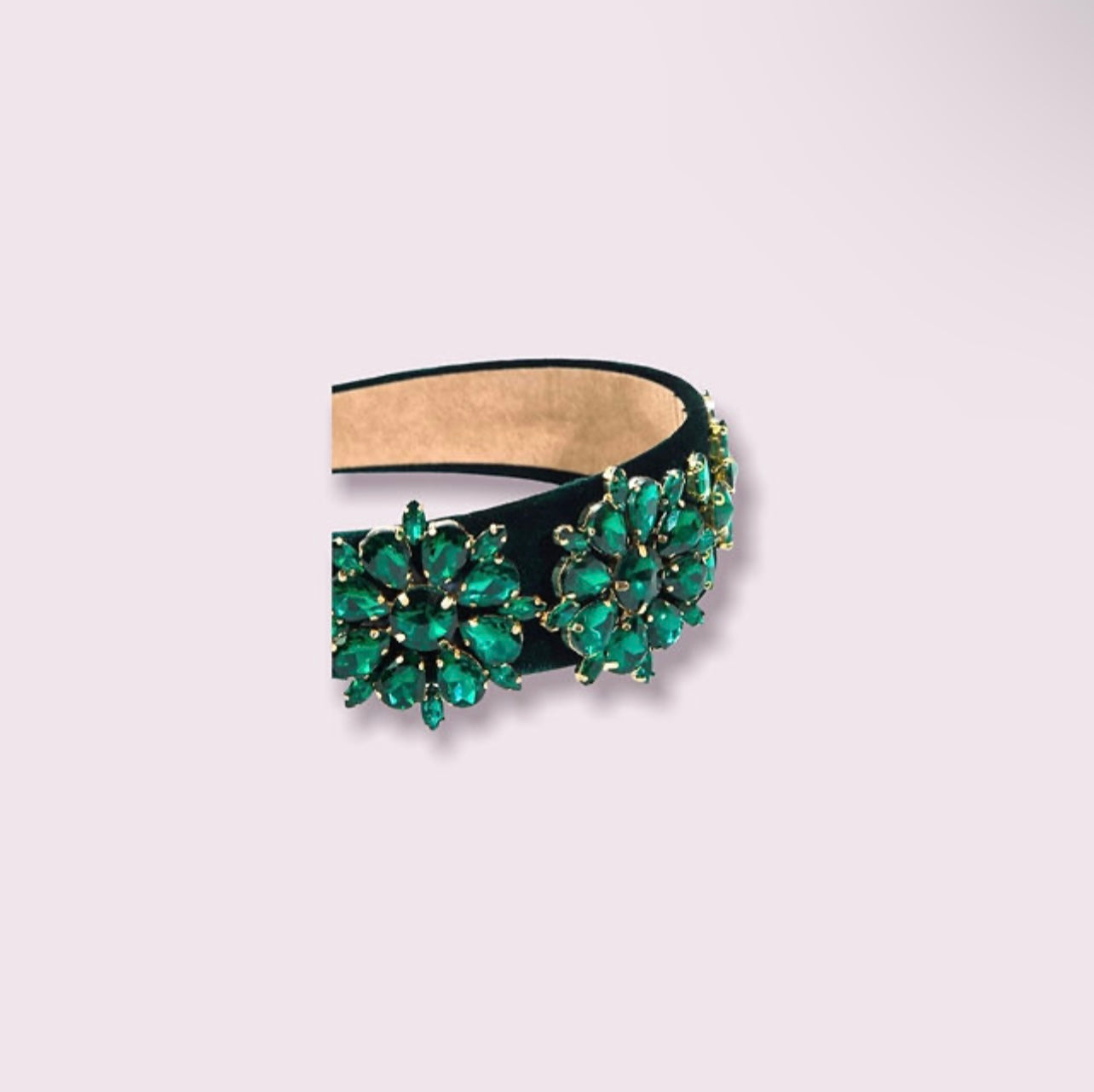 Green Headband With Gems