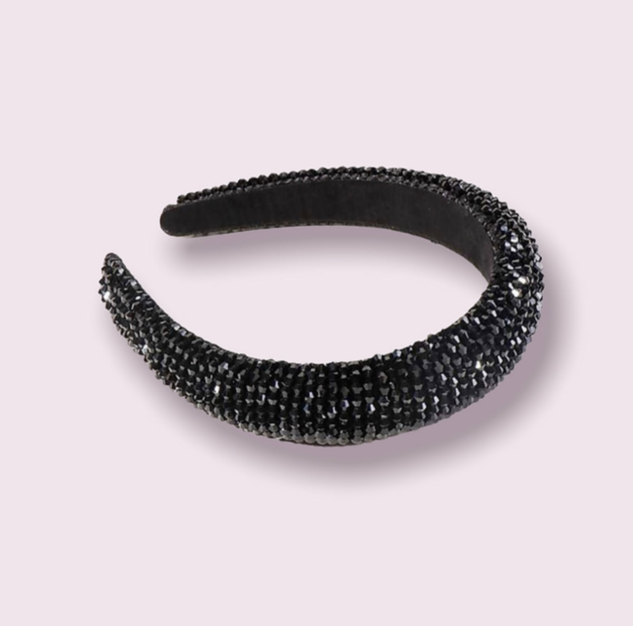 Black Beaded Headband