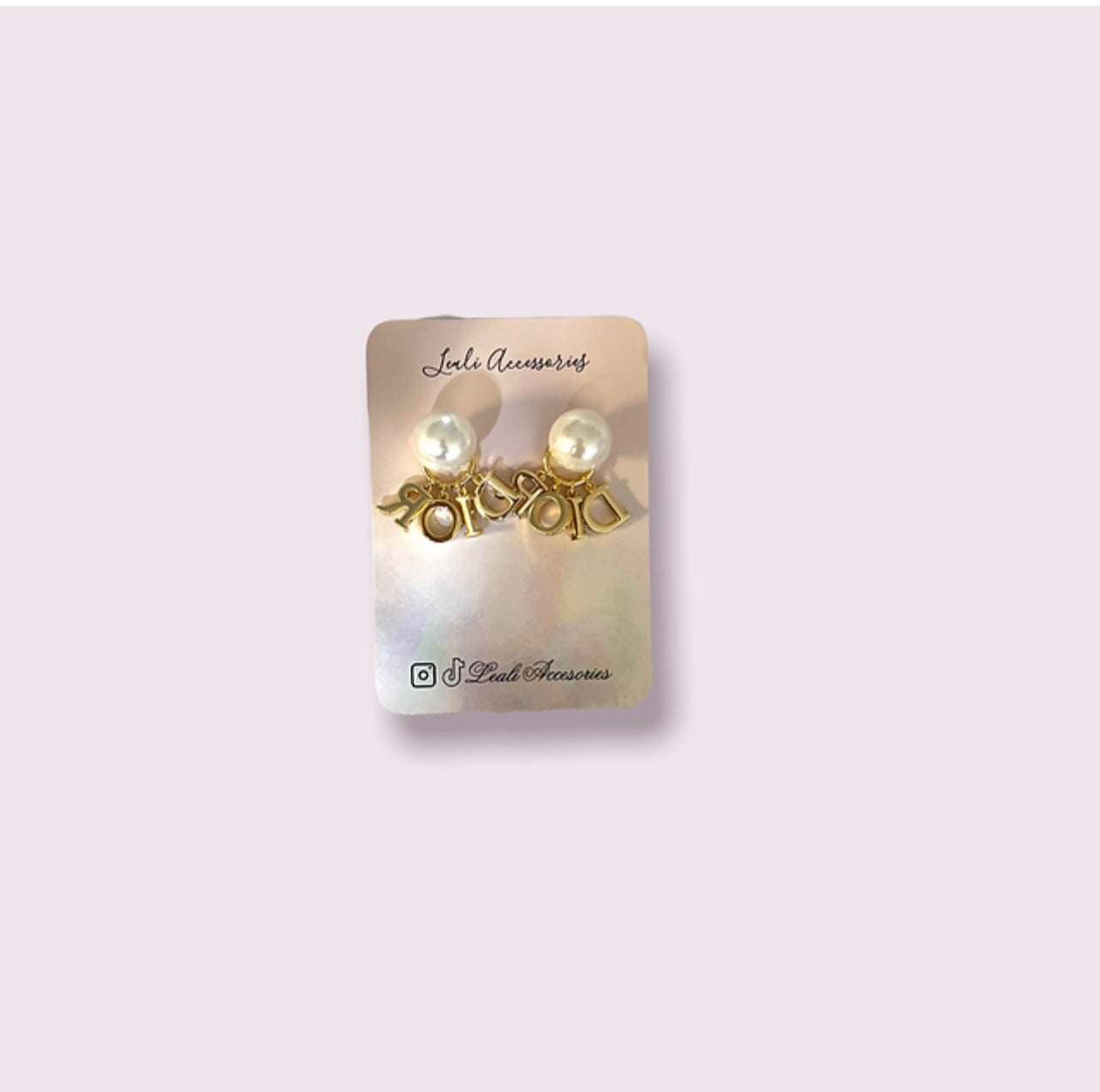 CD Gold Pearl Earrings