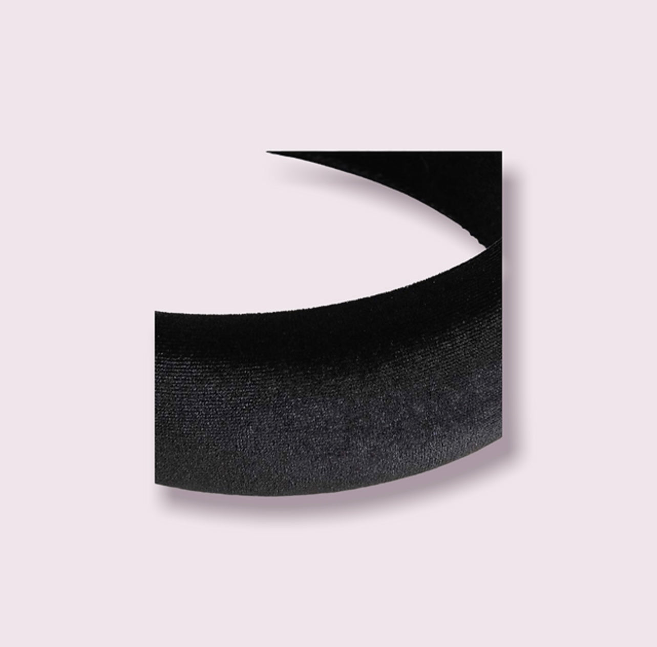 Black Simple Padded Headband